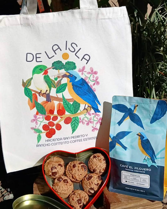 DE LA ISLA CAFE MOLIDO, GALLETAS Y TOTE - ENVIO LUNES 9 DE FEBRERO